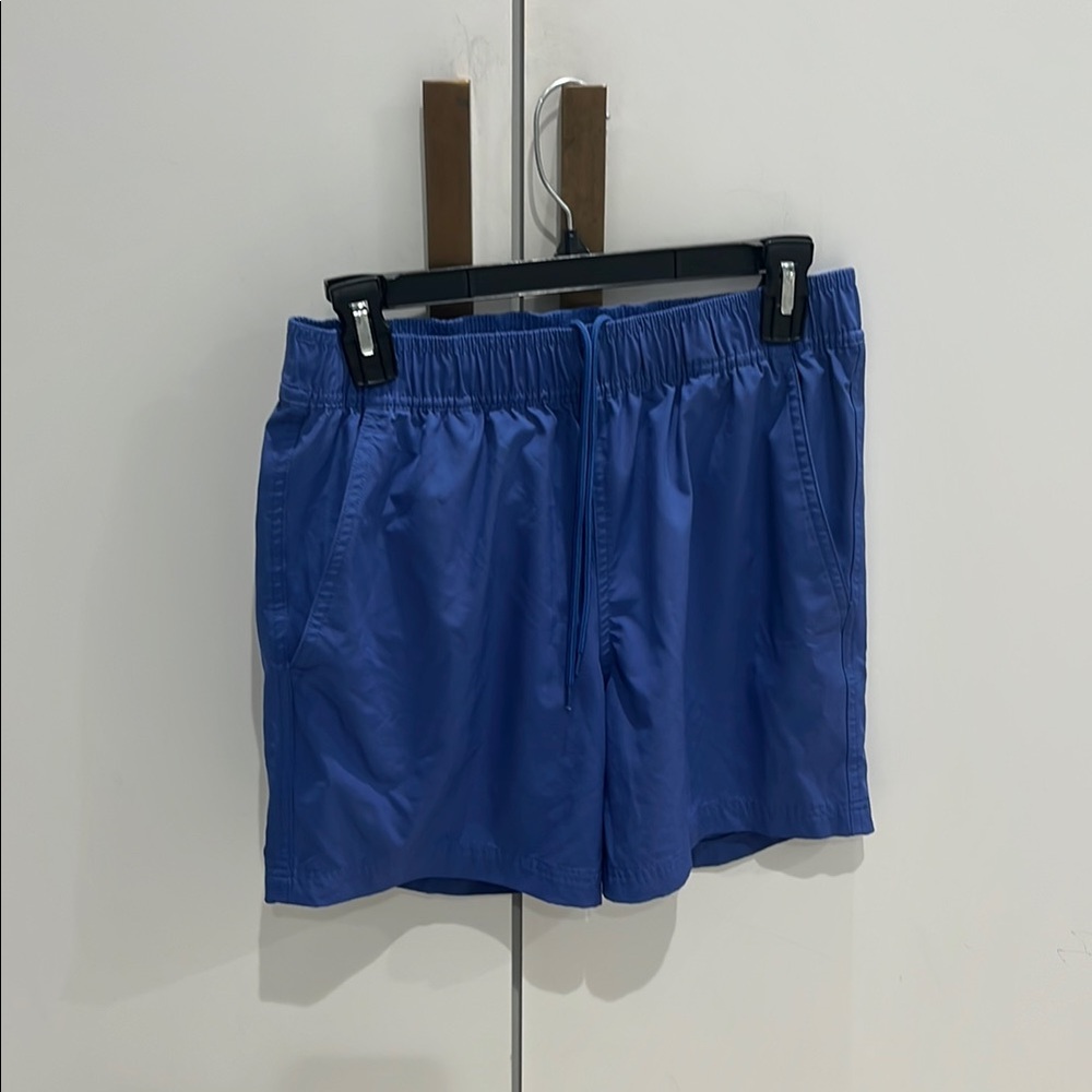 Caribbean Blue Athletic Swimsuit-lined-Lightweight Elastic Waist